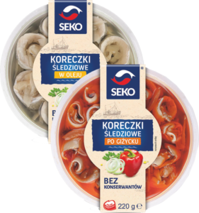 Koreczki śledziowe 220g (wybrane rodzaje)